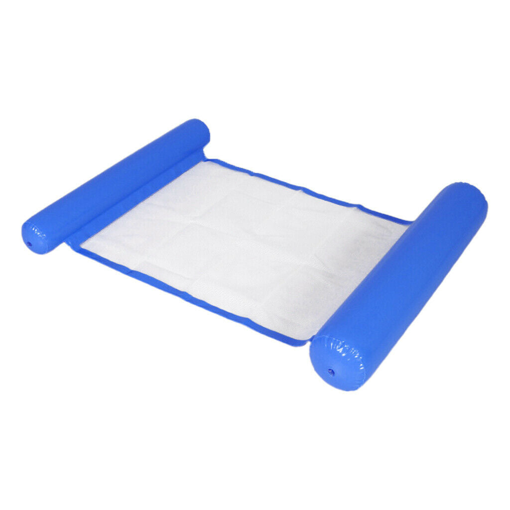 2 Pieces Pool Floating Hammock Buoyancy Inflated Water Lounge Pillow Chair