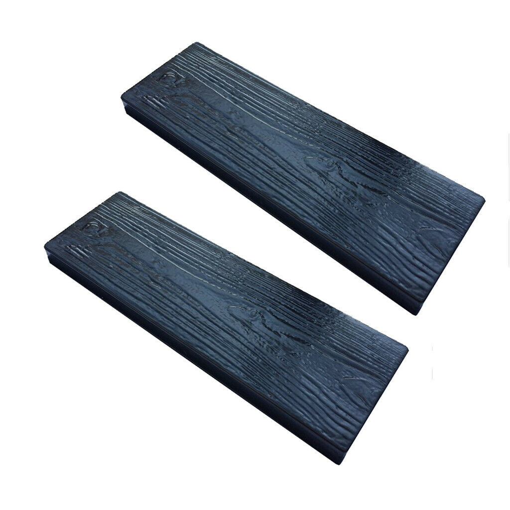 2pcs Old Wooden Boards Concrete Mould Garden Stepping Stone Path