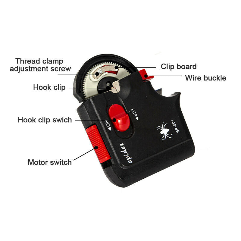 Electric Fishing Hook Machine Tie Fishing Hooks Line Tying Device Fishing GeBDA
