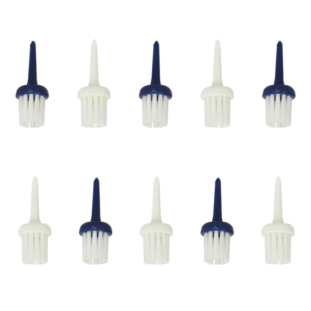 10pcs Pro Golf Brush Tees Driver Training Supplies Golf Brushes Tees 52mm