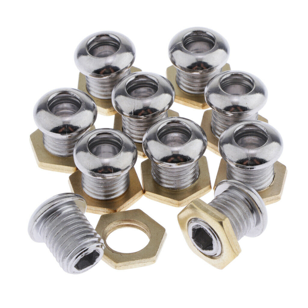 10pcs/pack 1/2" Die Cast Drum Air Vents Part Accs for Bass Tom Snare Mounts
