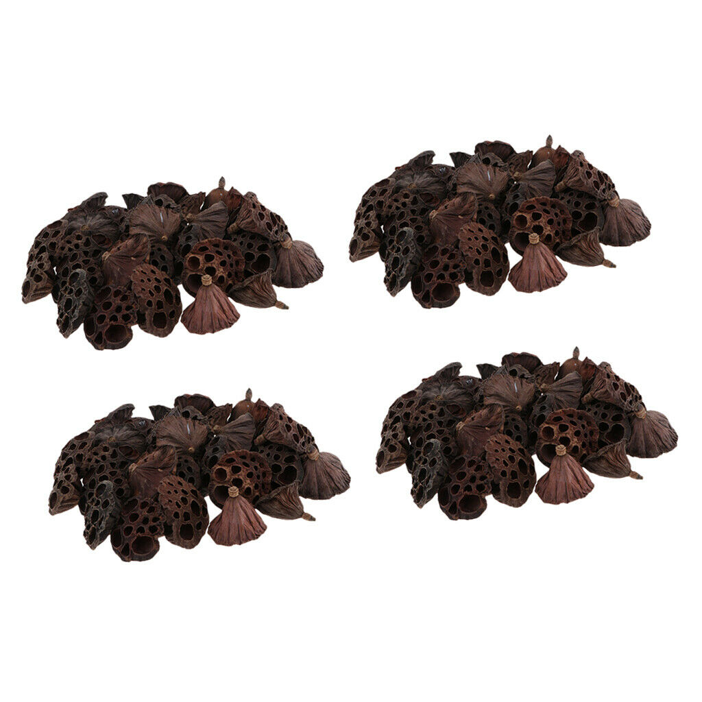 120pcs Natural Dried Lotus Pod Flowers Fruit For Xmas Home Party Garland