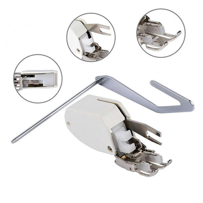 Domestic sewing machine presser foot with guide pliers Synchronize presser fBDA
