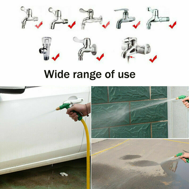 10M Car Wash Water Gun Clean Pipe Washer Kit Garden Watering & Vehicle Cleaning