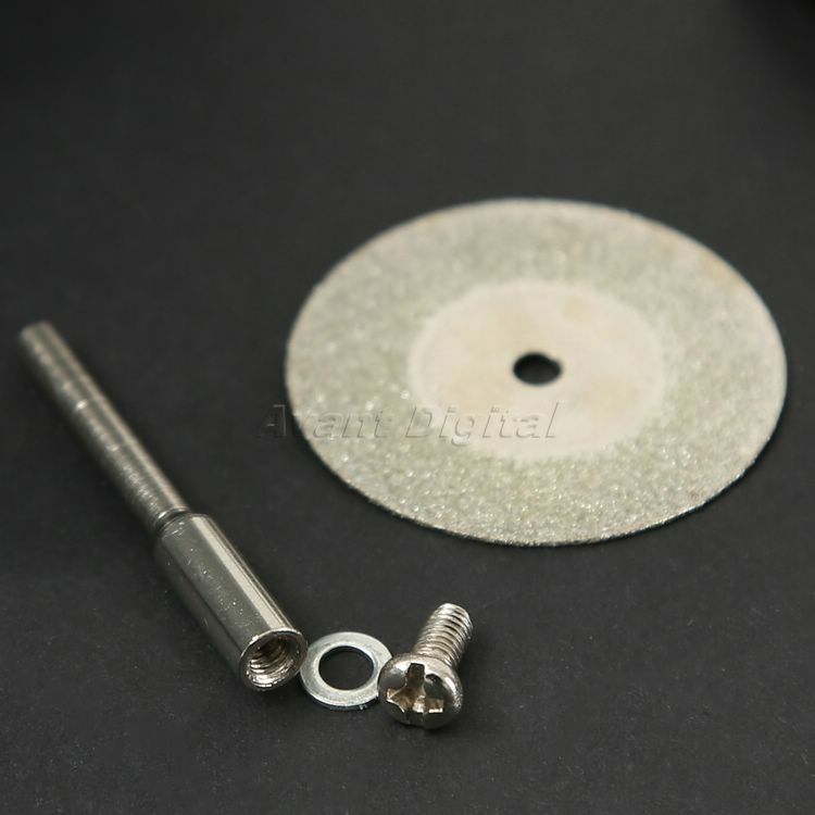 10PCS 30mm Mini Diamond Cut Discs Craft Rotary Tool Arbor Set for Power Drills