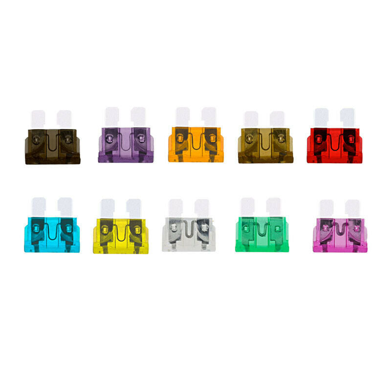 100Pcs Car Blade Fuse Assortment Kit Blade Set Automotive Truck with Box 2A-35A