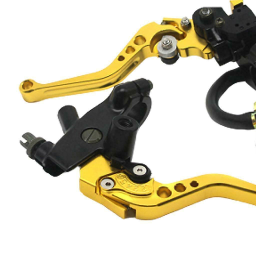 2x 7/8'' Brake Clutch Master Cylinder Lever Kit Replacement Set New Golden