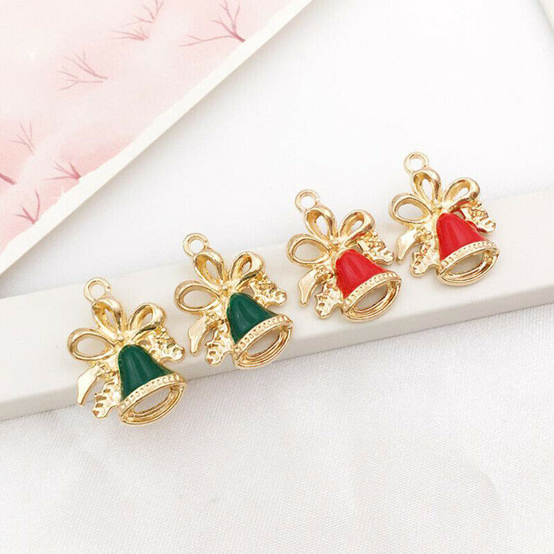 38Pcs Mixed Christmas Charms Enamel Pendants DIY Bracelet Jewelry Making Cry Tt