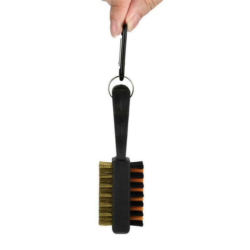 Golf Club Brush Golf Portable Dual Sided Handle Groove Cleaner Cleaning Brush