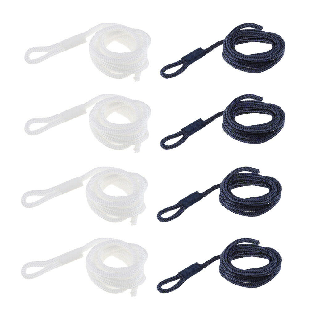 2pcs Mooring Ropes  Warps Boat Lines Sailing Dock - Spliced At  End