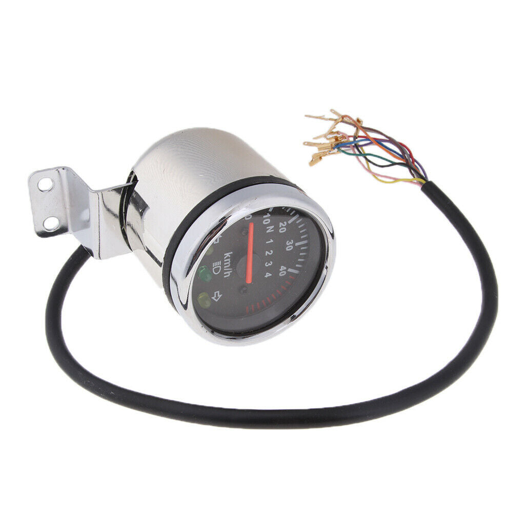 12V Motorcycle Gauges Odometer KMH Speedometer Gauge for Motorcycle ATV Quad