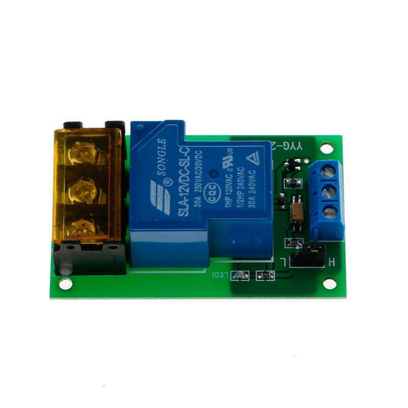 1 Channel 12V 30A Relay Board Module Optocoupler Isolation High/Low Trigger New