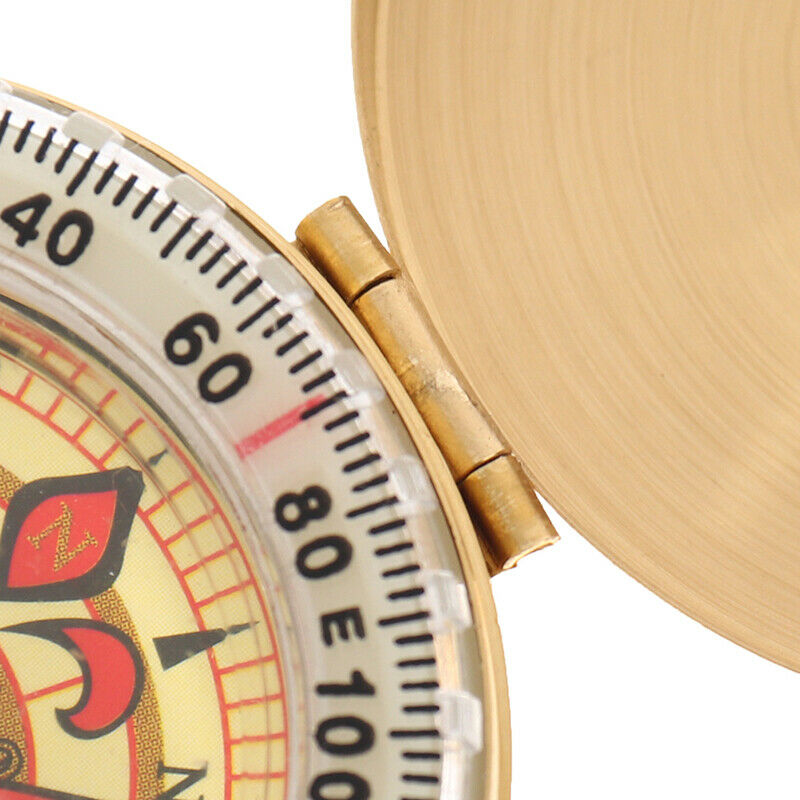 Camping Hiking Pocket Golden Compass Compass Navigation for Outdoor Activ.l8