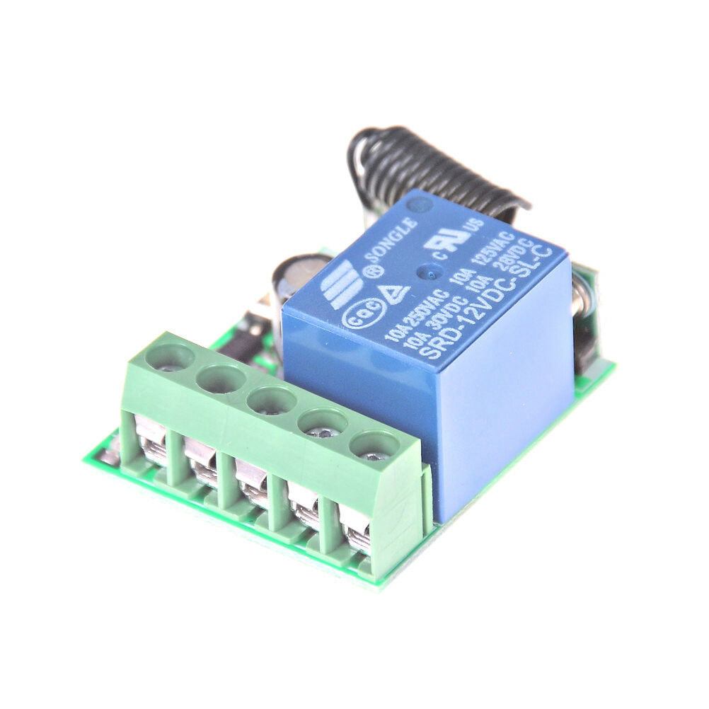 433MHz 1Channel Wireless Relay RF Remote Control Switch Receiver DC12V_SG Z0  DF
