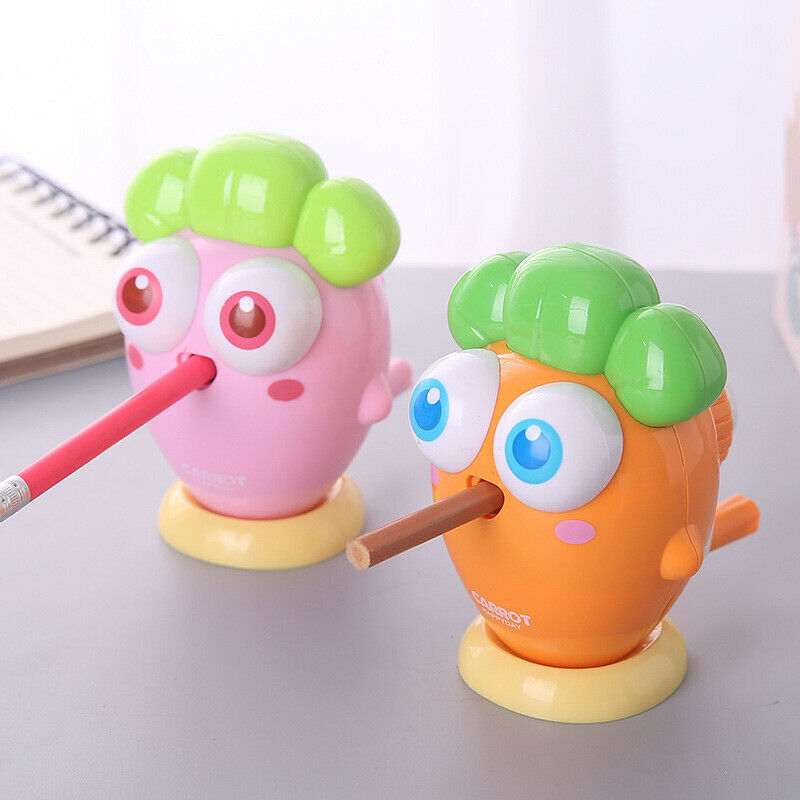 Desktop Rotating Novelty Radish Pencil Sharpener Metal Can Pencil Sharpener