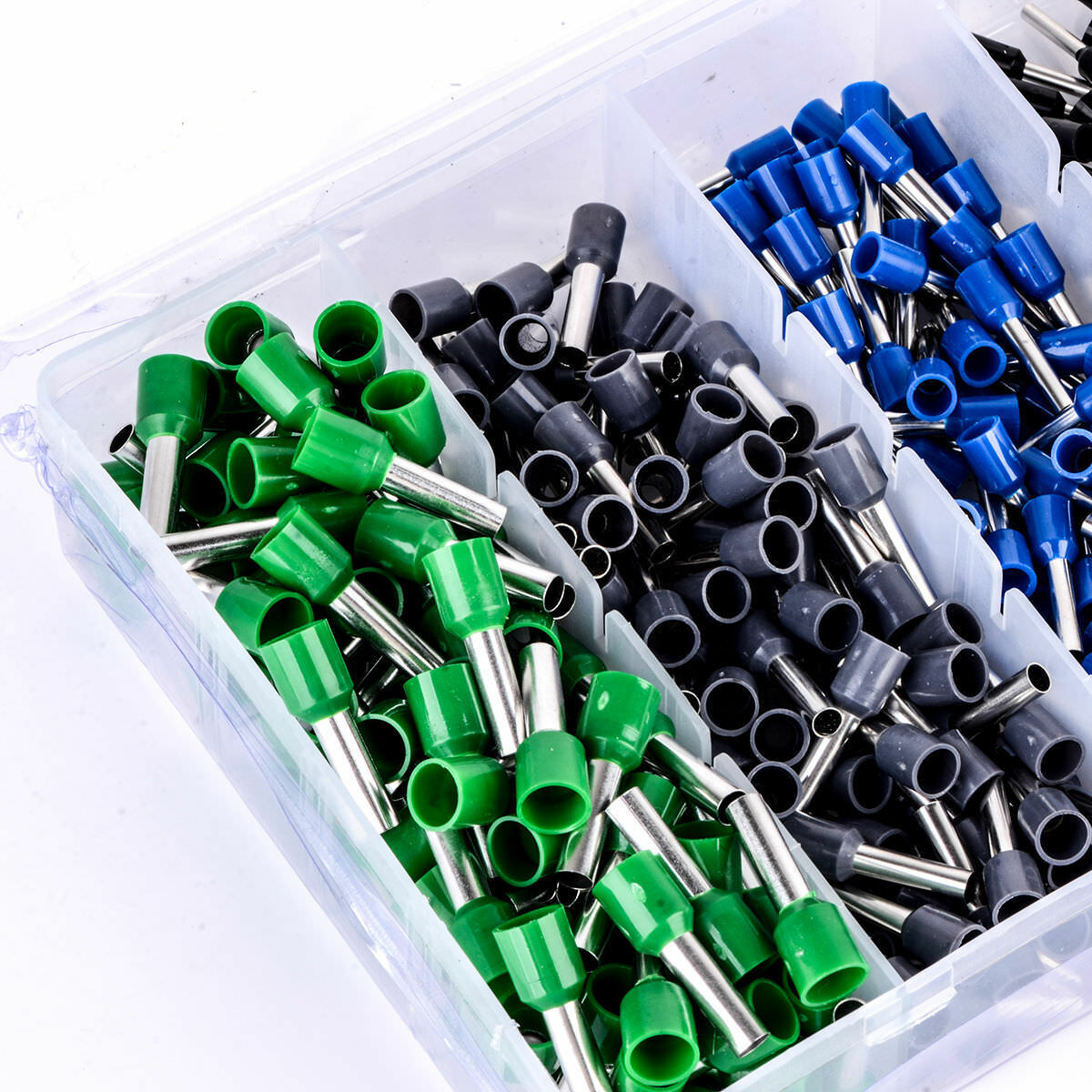 800Pcs Wire Copper Crimp Connector Insulated Cord Pin End Terminal Box AWG 22-10
