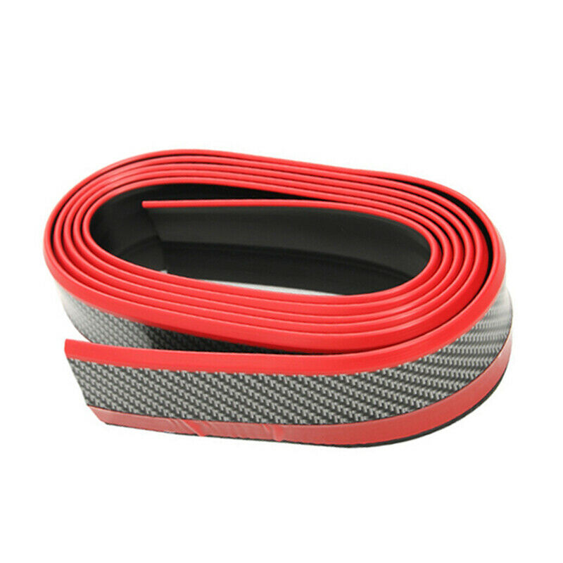 1PC 2.5M Car SUV Front Bumper Lip Splitter Body Spoiler Chin Skirt Protector Red