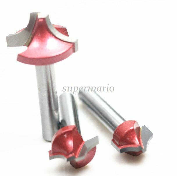 1pc 1/4'' R Angle Wood Making Router End Mill CNC Engraving V Groove Bit 12mm