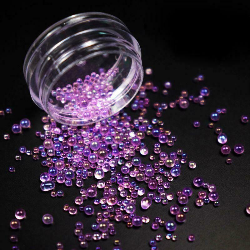 12 Boxs Mixed Mini Bubble Ball Beads 1-3mm Tiny Beads Epoxy Mold Jewelry Filling