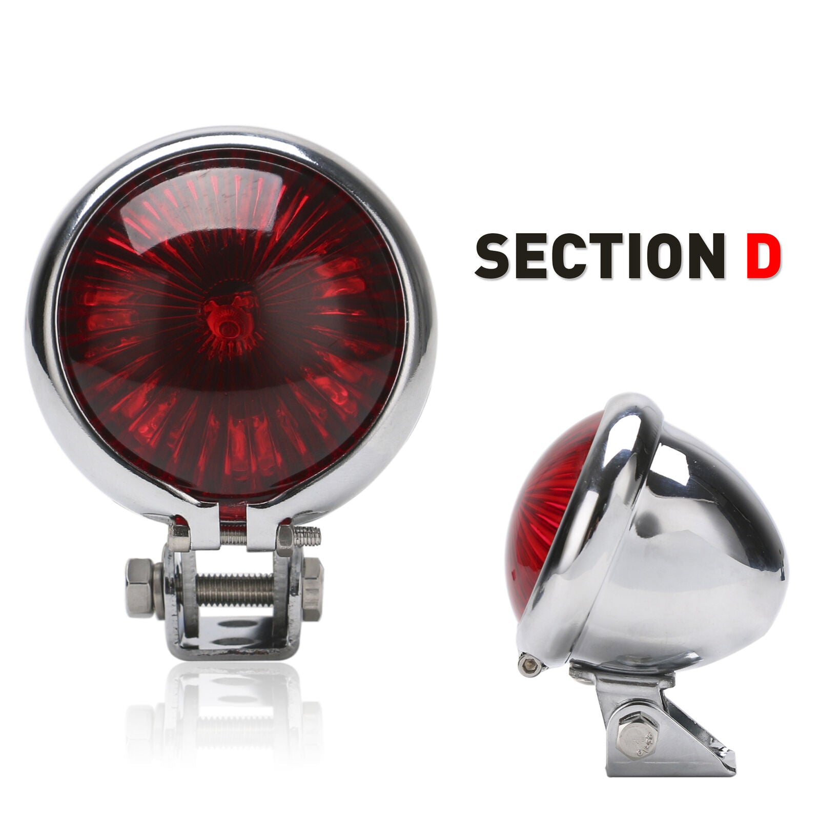 Motorcycle LED 12V Adjustable Cafe Racer Style Stop Brake Rear Lamp Taillight
