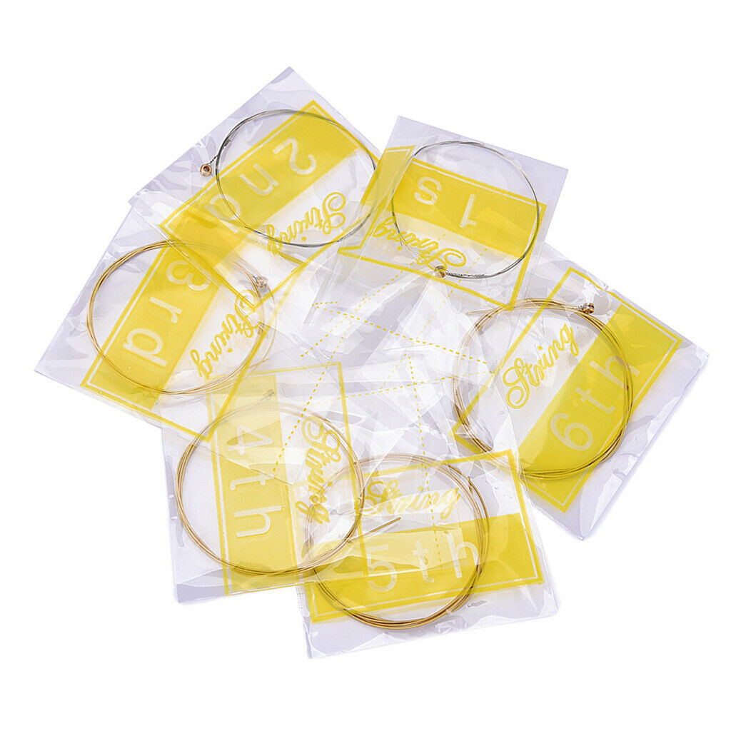 6 Pieces Guitar String Replacement Parts for Acoustic Folk Guitar Accessory