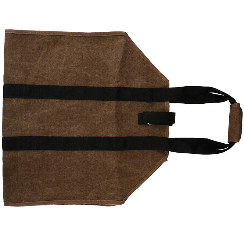 Firewood Carrier Log Carrier Wood Carrying Bag for Fireplace 16oz Waxed Canva.DD