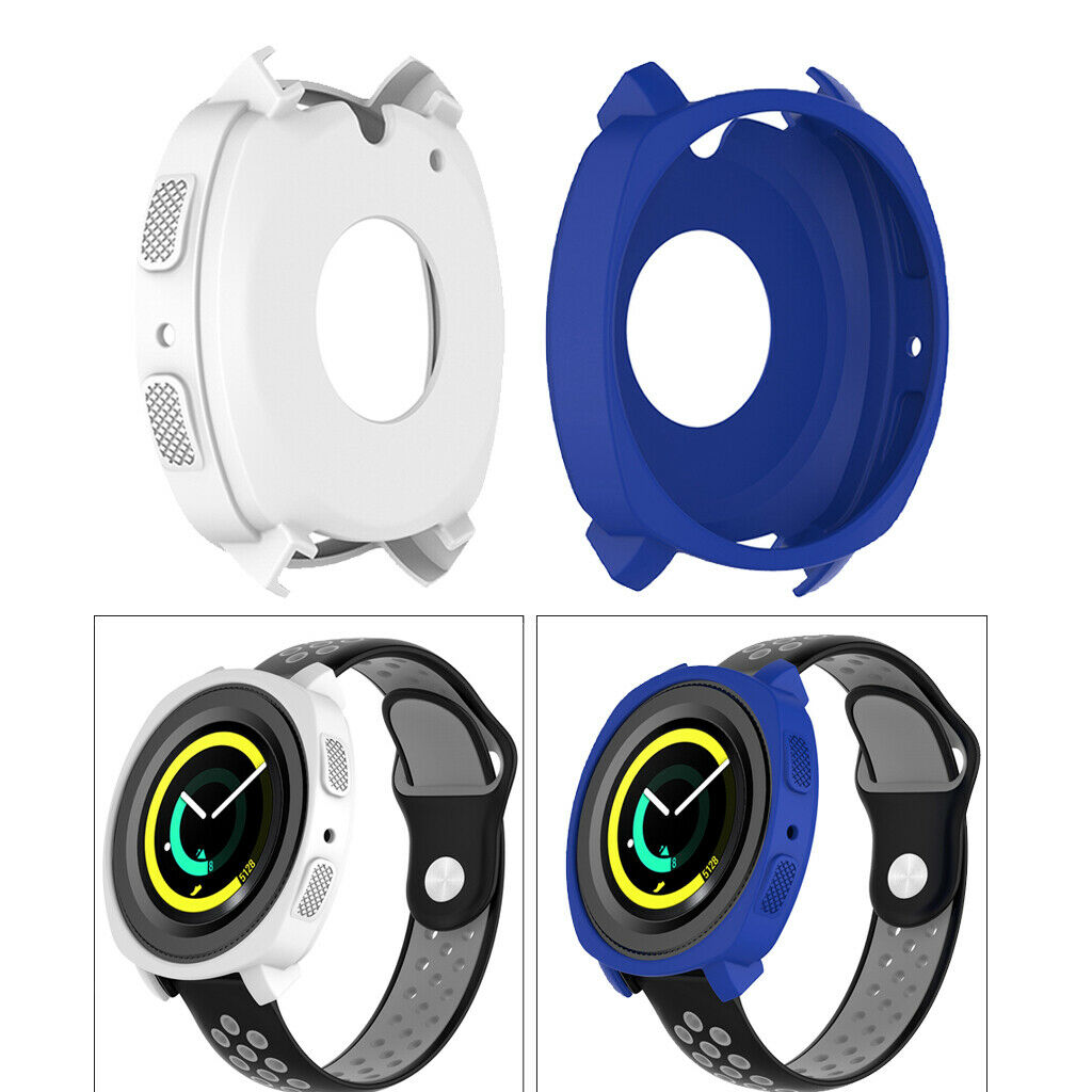 2 Pieces Soft Silicone Smart Watch Protective Case For Gear Sport R600