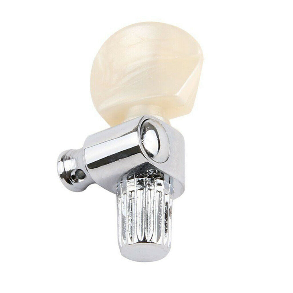 5x Zinc Alloy Pearled Button Tuning Peg Tuners Machine Heads for Banjo Parts