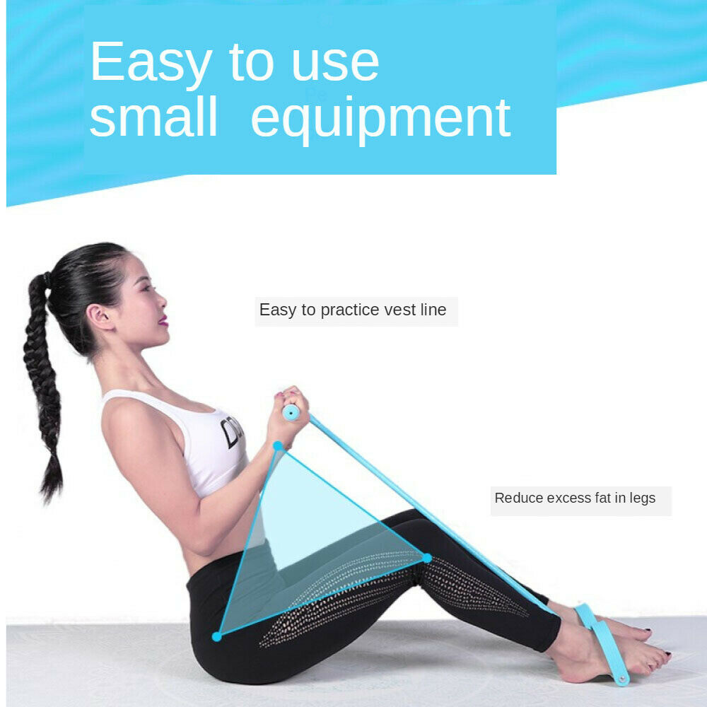 Pedal Pull Rope Resistance Exercise Yoga Fitness Equipment Sit-up Purple