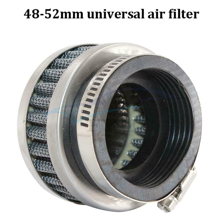 48mm-52mm Universal Stainless Steel Motorcycle ATV Scooter Air Filter Cleaner X1