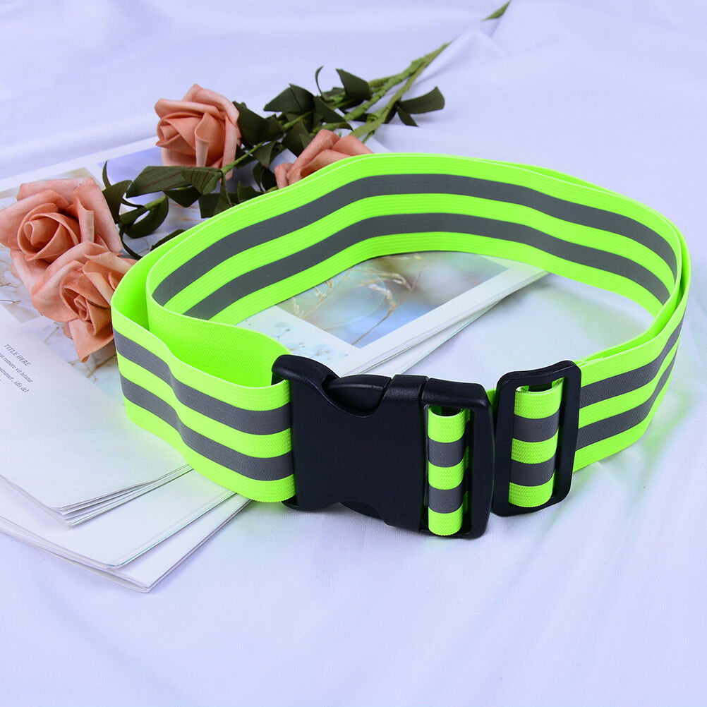High Visibility Reflective Security Safety Belt Running Jogging Walking Bikin_DD
