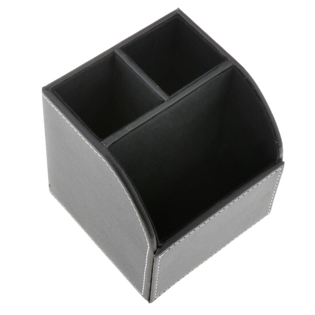 Makeup Brush Eyebrow Case Holder 3 Slot Desktop Brushes Pencil Organizer