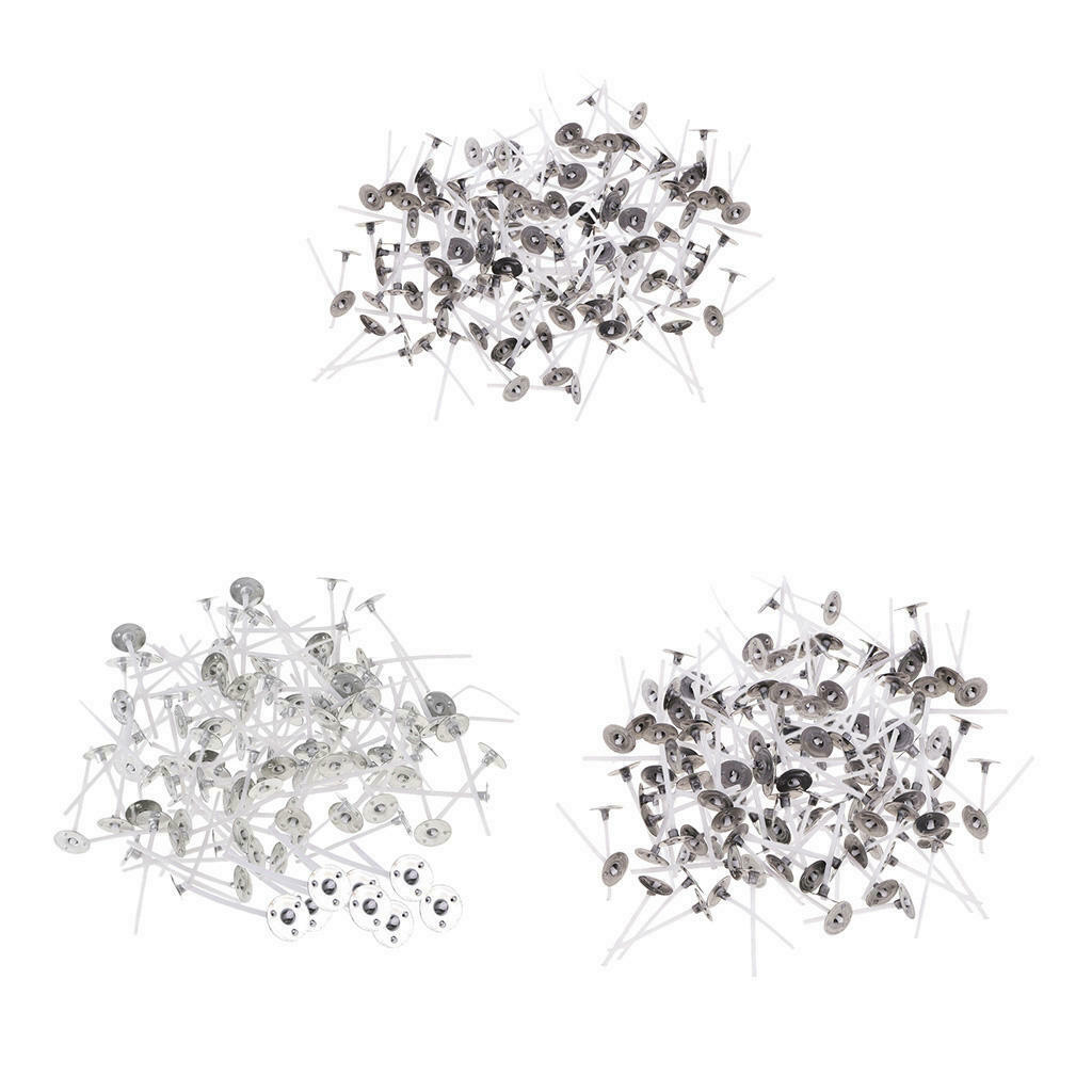 600pcs Low Smoke Natural Cotton Candle Making Wicks with Tabs Sustainers