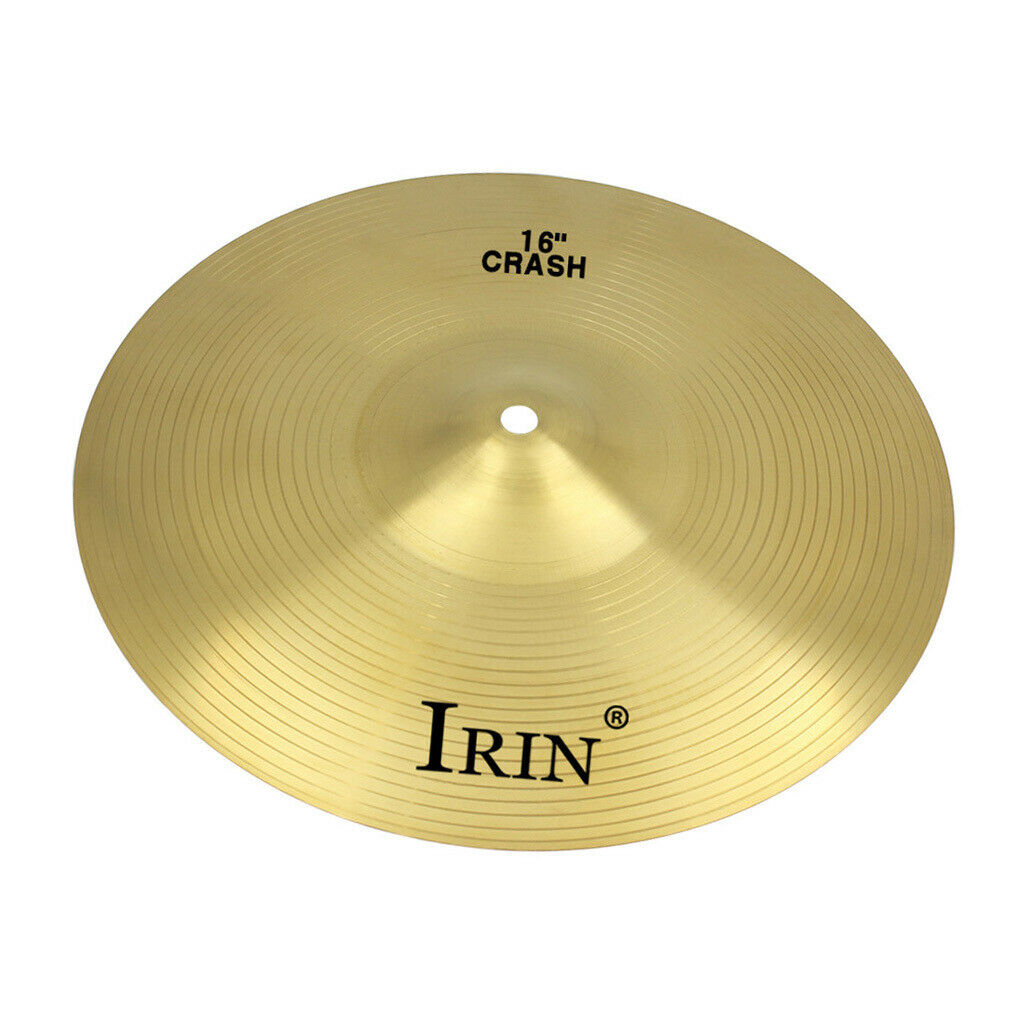 16 Inch Crash Cymbal Drum Set Brass Cymbal for Percussion Students Beginners