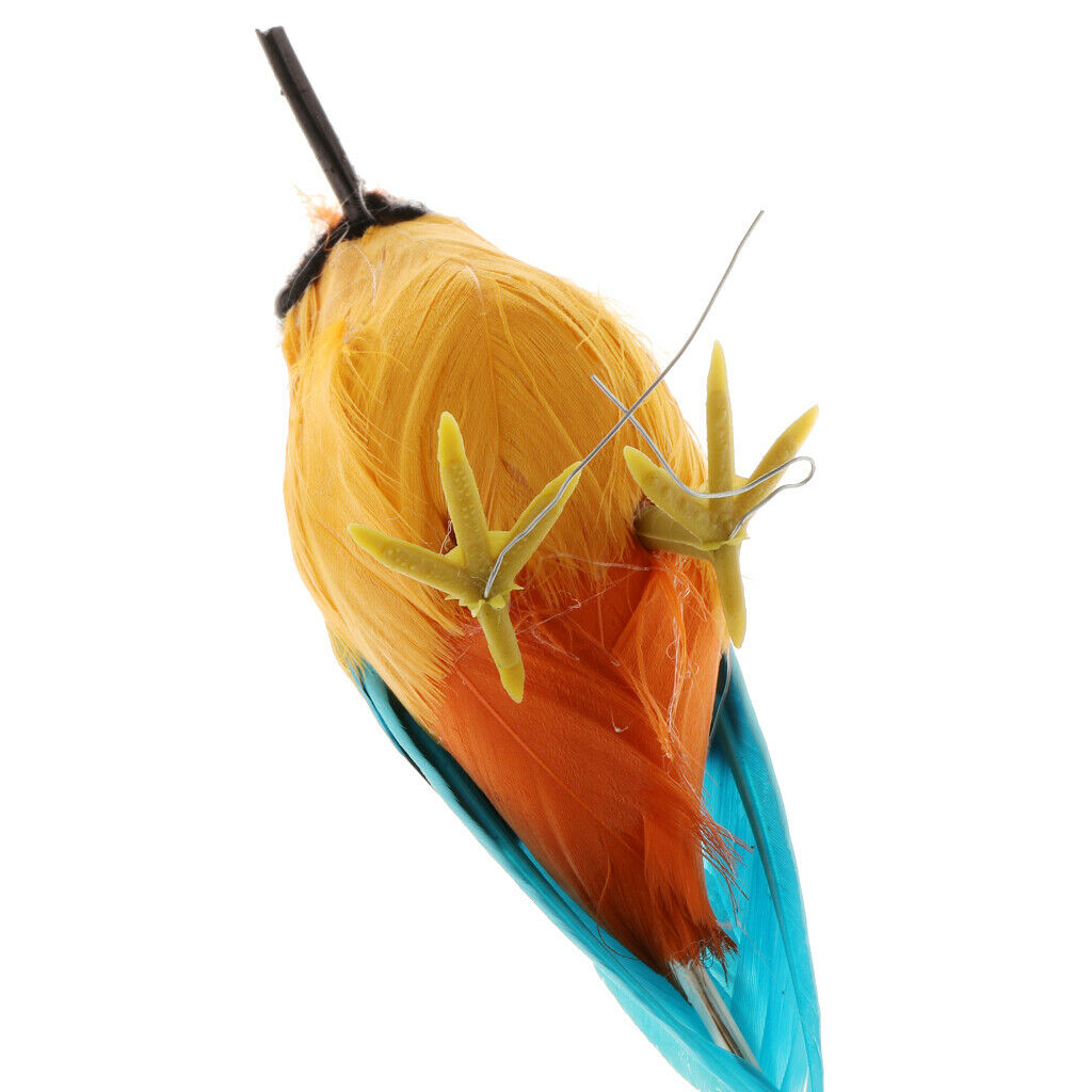 Realistic Nature Animal Artificial  Bird Statue Home Wedding Decor Crafts - F