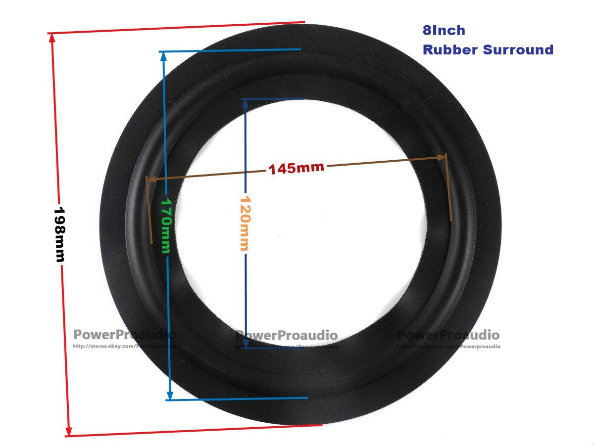 1pc 8 inch speaker rubber surround For TANNOY speaker repair parts rubber edge