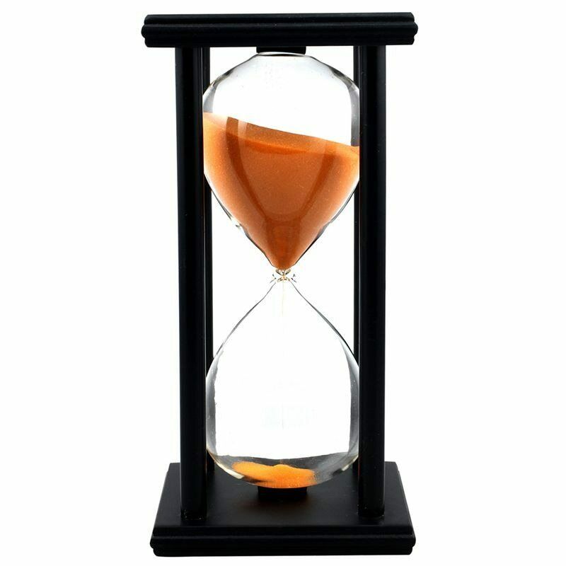 60Min Minutes Hourglass Sand Timer Clock Decor Wooden Hour Sand Timer Decoration