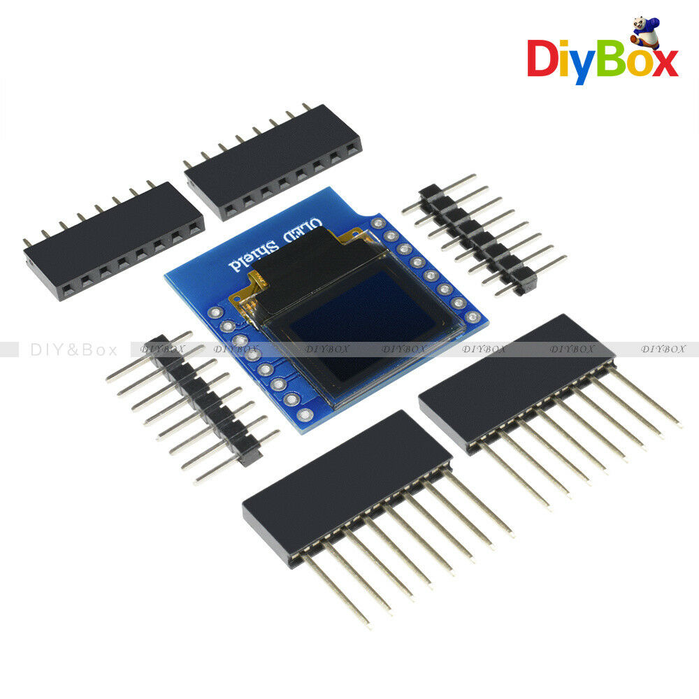 0.66" D1 Mini OLED Display SSD1306 64x48 Shield for ESP8266 Arduino NodeMcu DIY