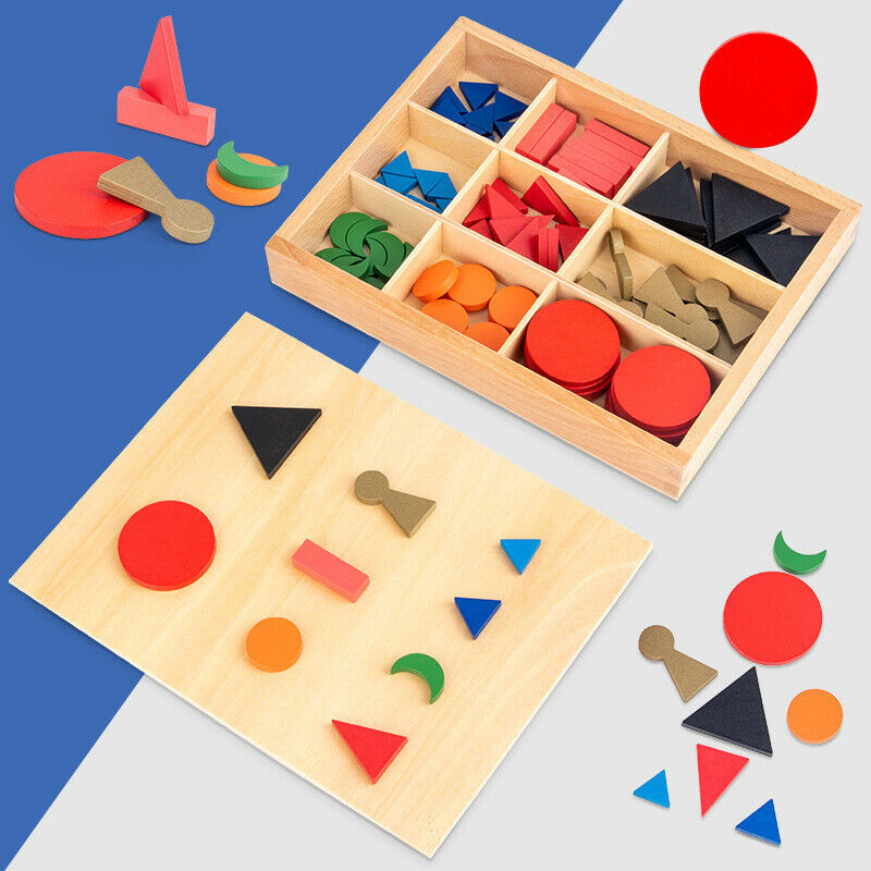 Montessori Basic Wooden Wooden Grammar Symbols Box Early Learning Teaching Toys