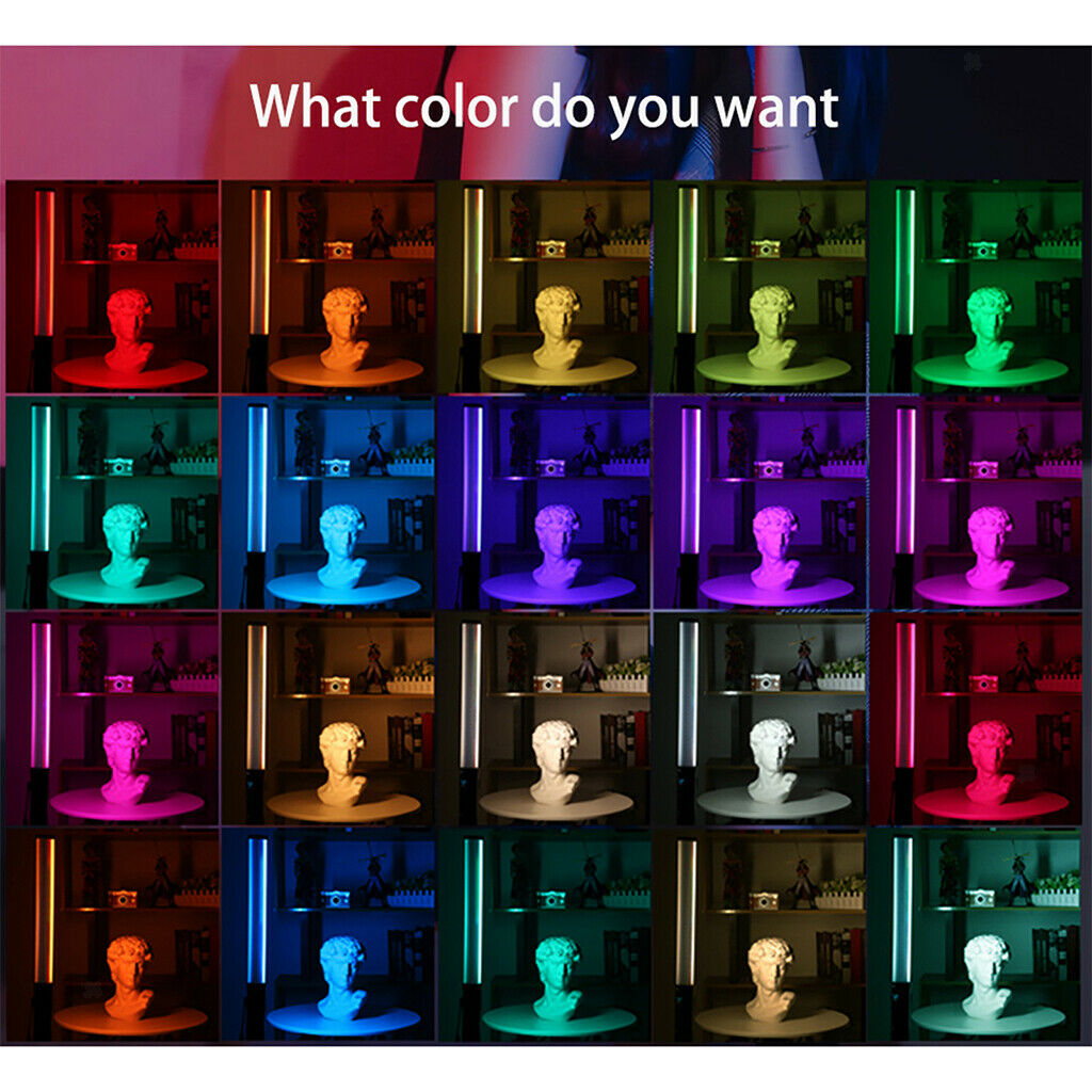 RGB Video Light Stick Photography Built-in Rechargable Battery 1000 Lumens