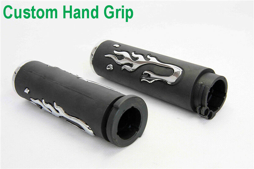 Flame HAND GRIP for SUZUKI sportbikes 1987-2012 Savage 2002-2005 Volusia 800 1"