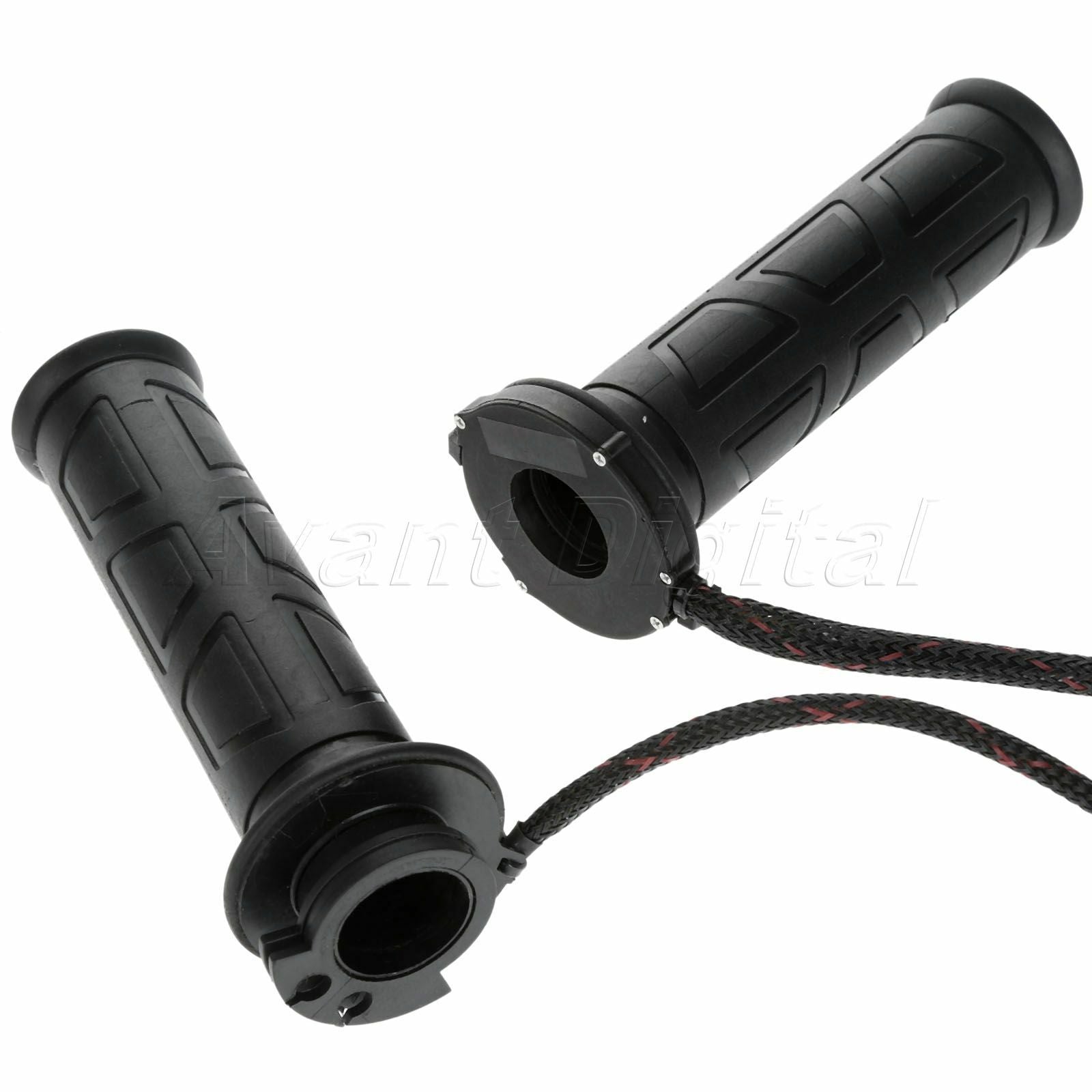 2Pcs 12V Quick Heated Grips Handlebar Electric Motorcycle Hand Grips Warmer Set