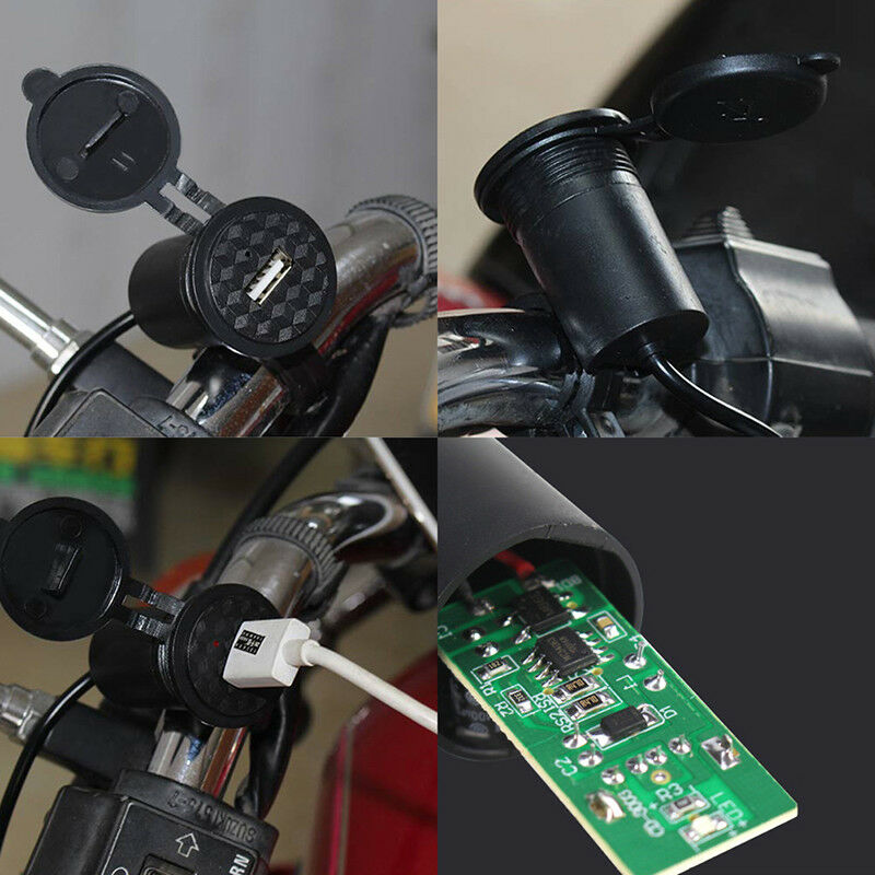 Waterproof USB Charger Socket Adapter Power for 12V Car Motorcycle Handle.l8