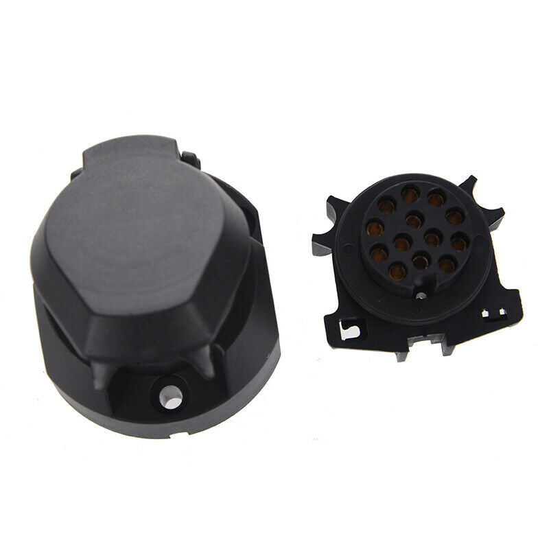 13-Pin Trailer Socket 13-Pole Socket 12V Towbar Towing Caravan Truck N Type VeK5