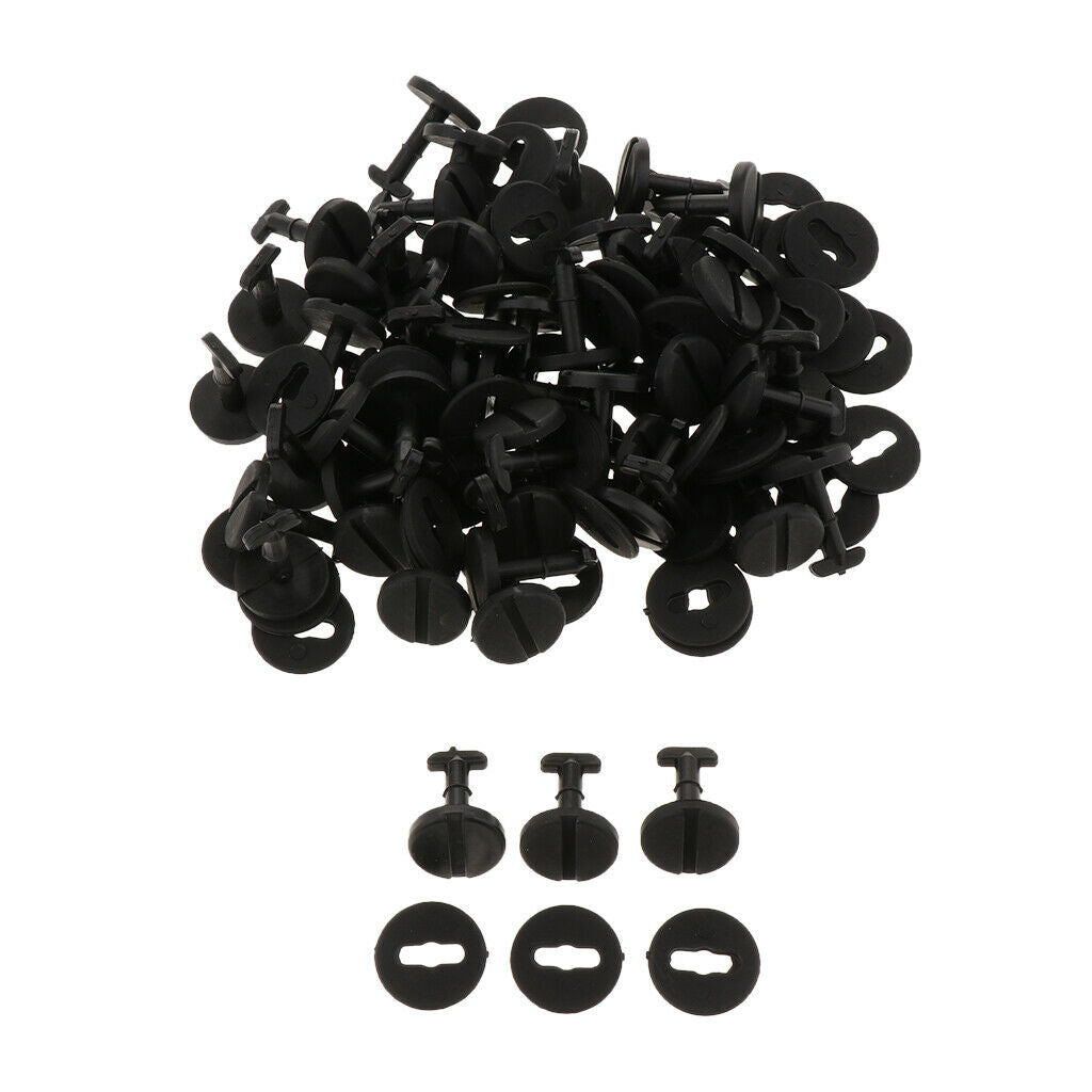 50 Pieces Push Type Car Mat Buckle Carpet Auto Fixed Clamp Rivet Foot Pad