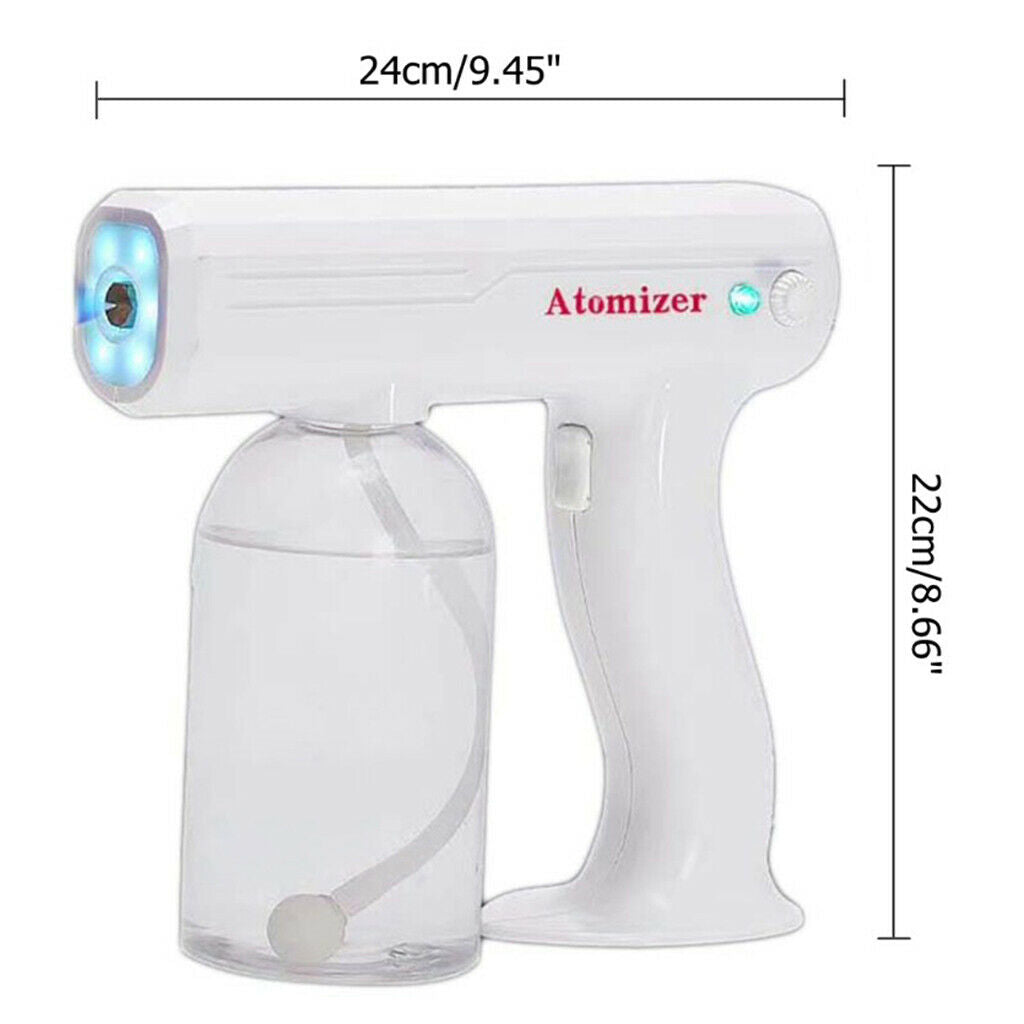 2x Portable 10W Nanos Steam Sprayer Blue Lights USB Rechargable for Home Bedroom