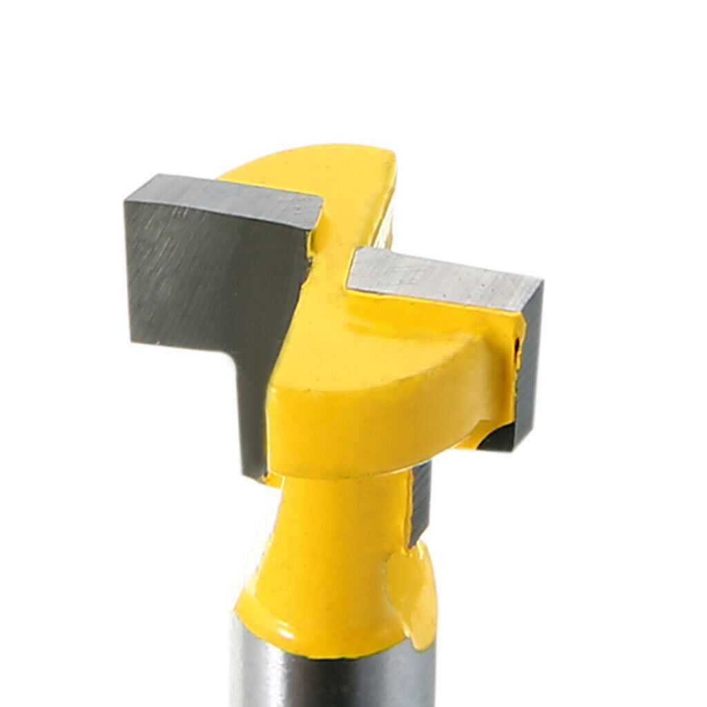 1/4*3/8"+1/4*1/2" T-Slot Cutter Woodworking Router Bit Steel Handle Milling
