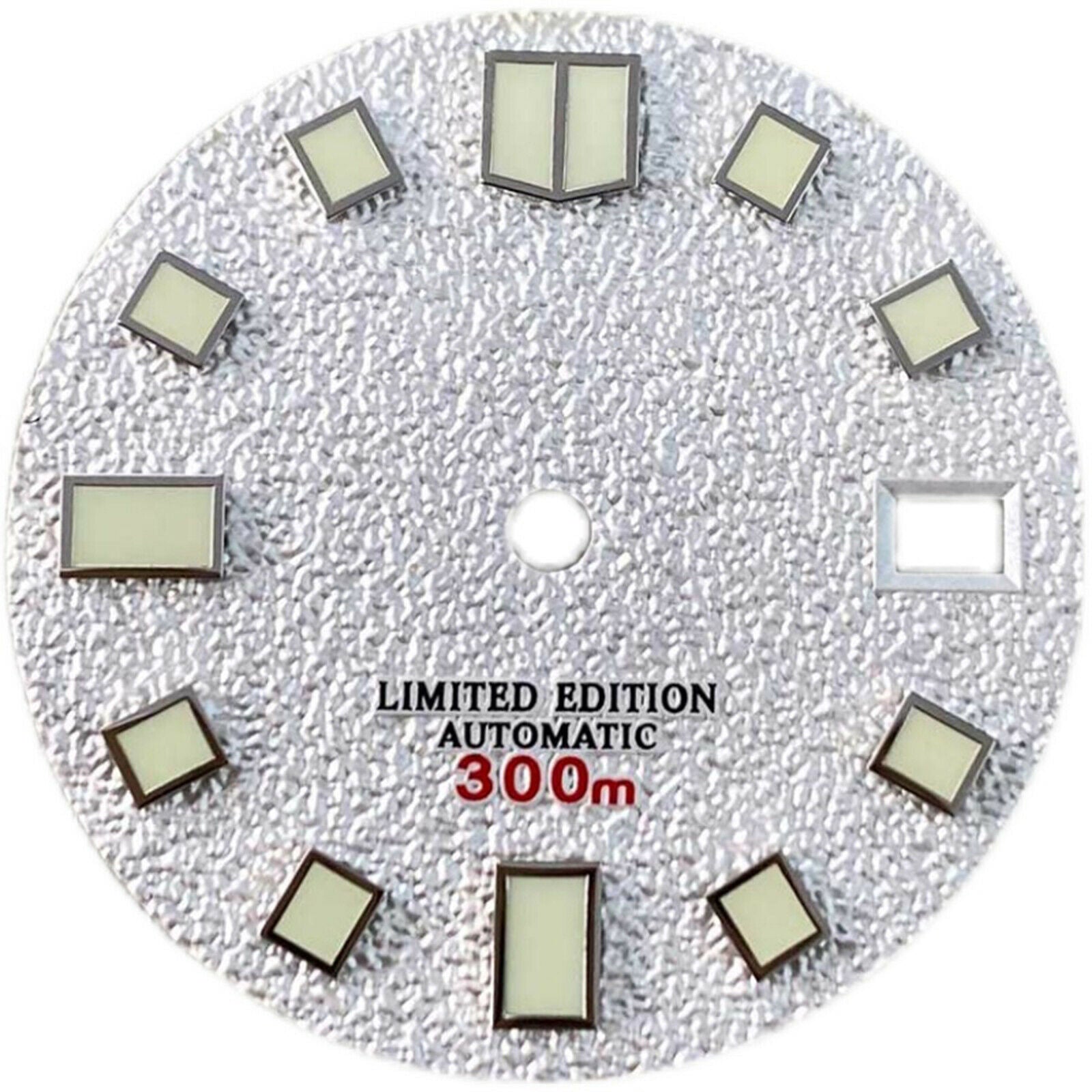Watch Dial Calendar C3 Green Luminous Dial Spare Part for NH35A SKX007