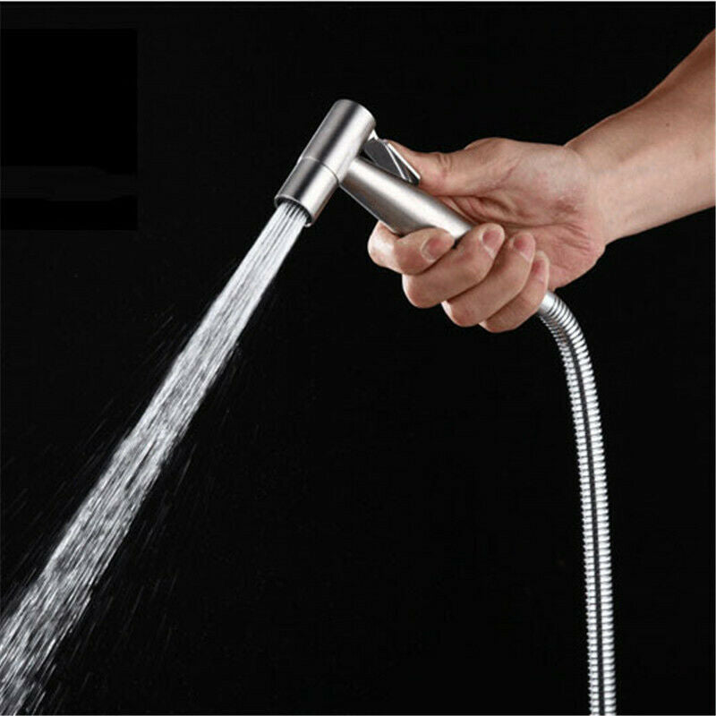 Toilet Bidet Spray Stainless Steel Handheld Shattaf Bathroom Sprayer Shower Head
