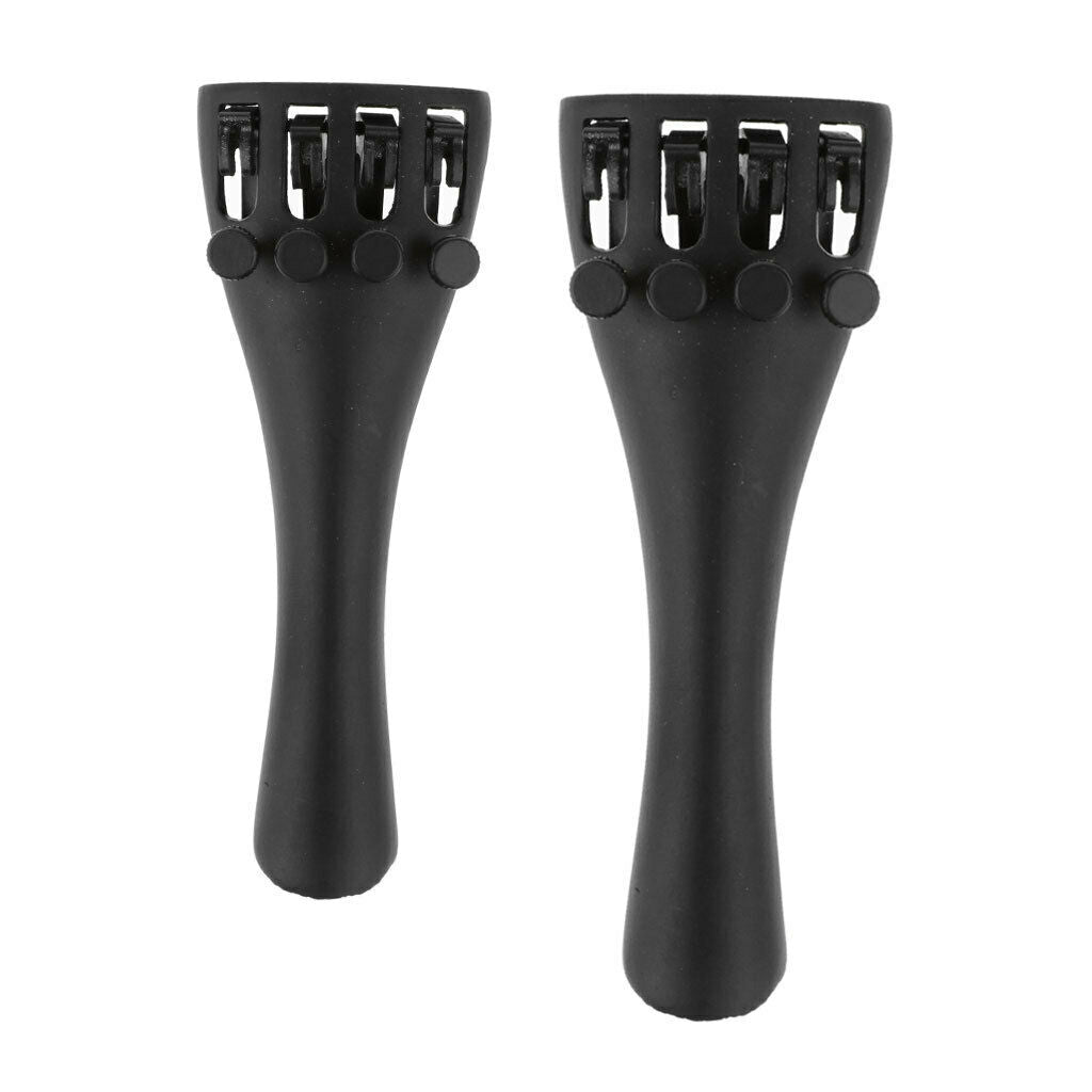 2x Robust Violin Tailpiece Built-in 4 Tray Fine Tuner Scale For Violin 3.97 '' A